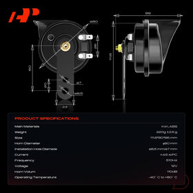 A-Premium installed on car grille demonstrating direct replacement benefit