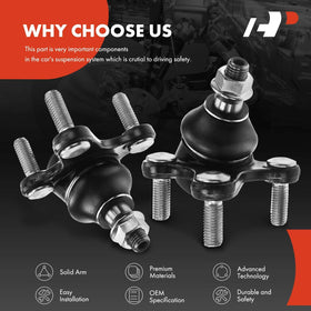 A-Premium ball joints installed on front suspension demonstrating restored steering stability
