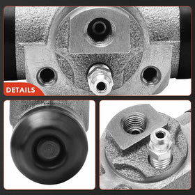 A-Premium wheel cylinder installed on rear drum brake showing proper placement