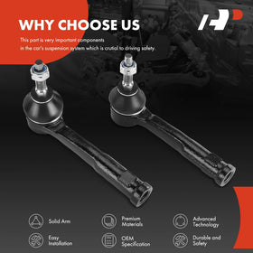 A-Premium tie rod end installed on steering knuckle demonstrating restored steering control