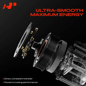A-Premium installed on Tacoma compressor demonstrating proper fit