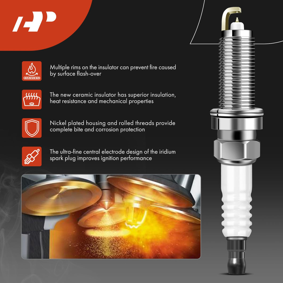 A-Premium coil installed on valve cover demonstrating direct-fit convenience
