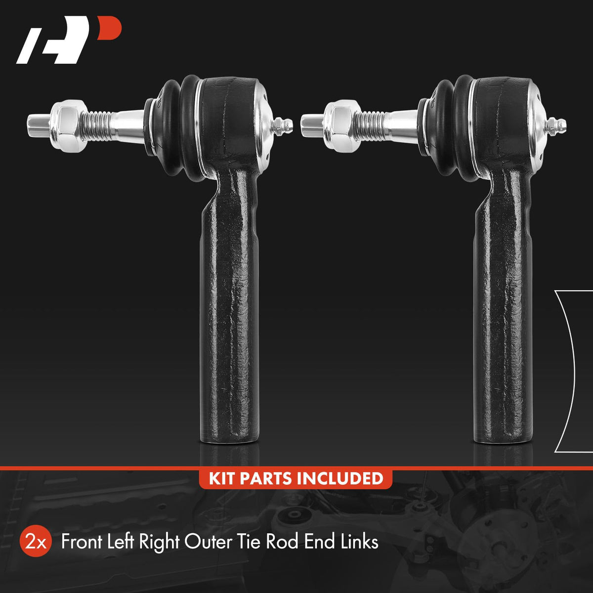 A-Premium tie rod end installed on vehicle front driver side demonstrating correct fitment