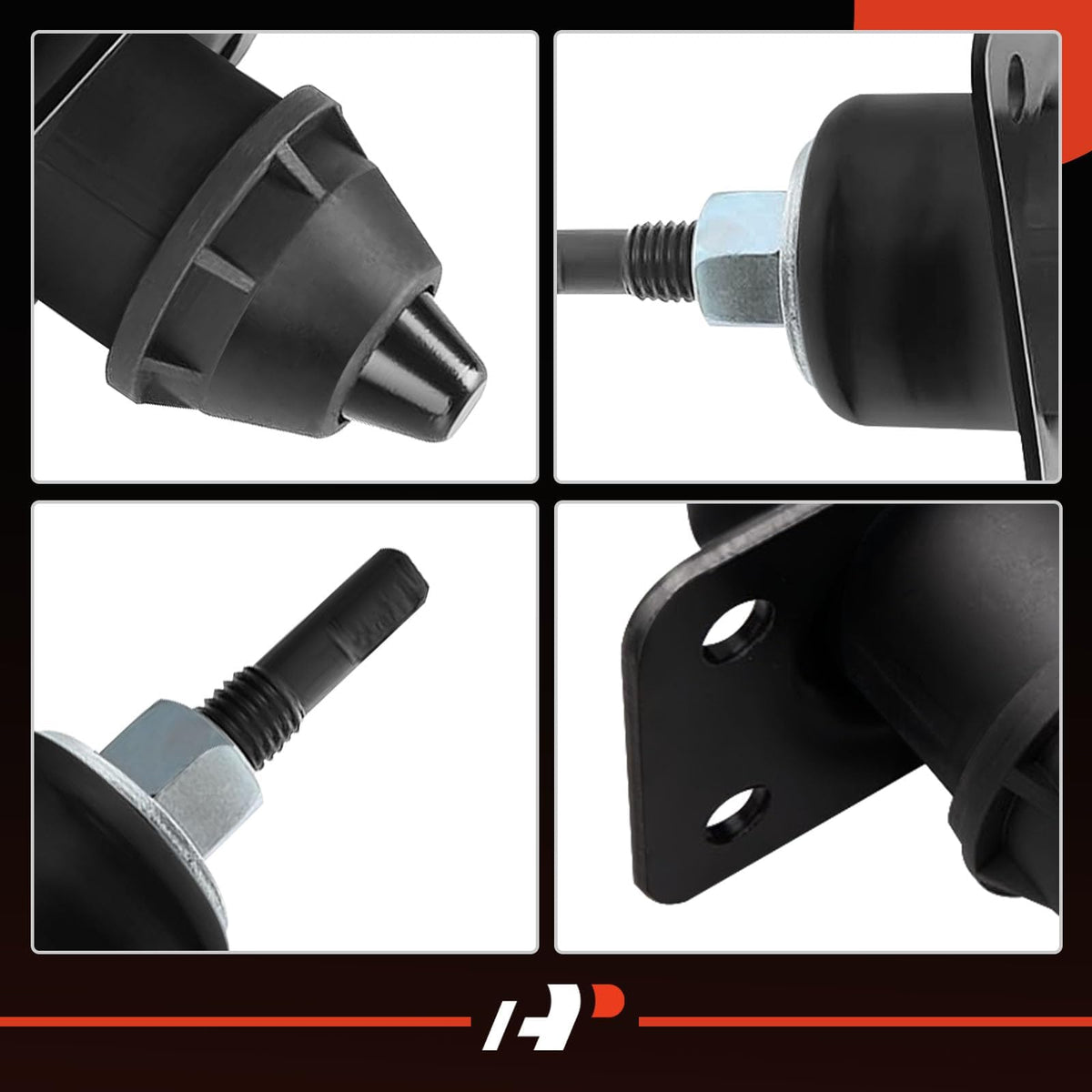 A-Premium latch installed on Volvo VNL hood demonstrating secure closure