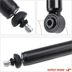 A-Premium rear shock mounted in wheel well showing correct alignment benefit