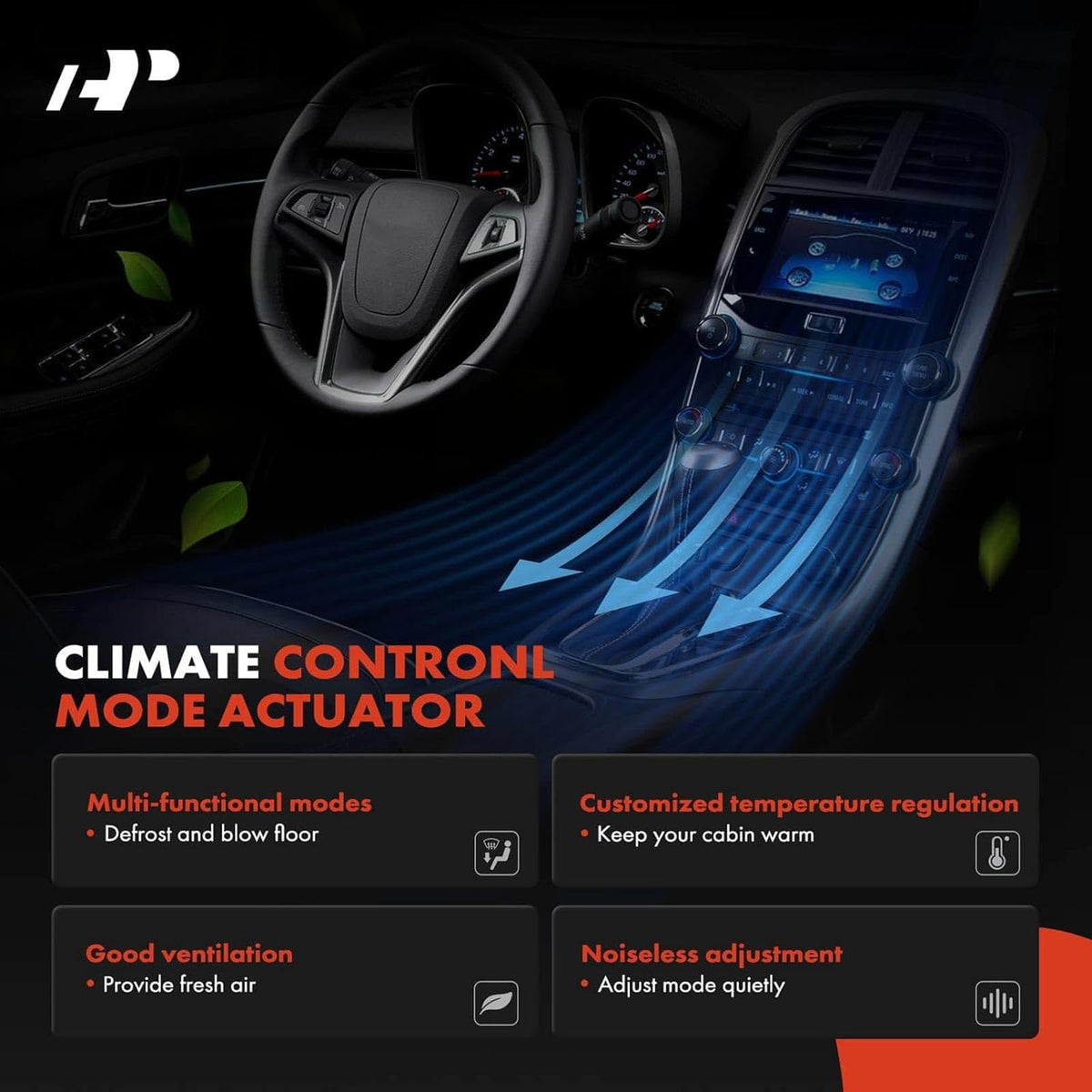 A-Premium installed under dash demonstrating restored quiet HVAC function