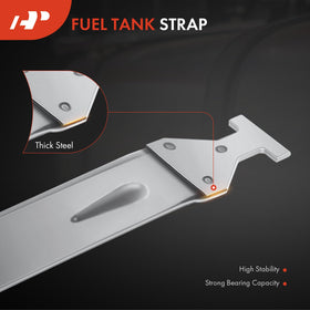 A-Premium straps installed under a Ram showing secure tank support
