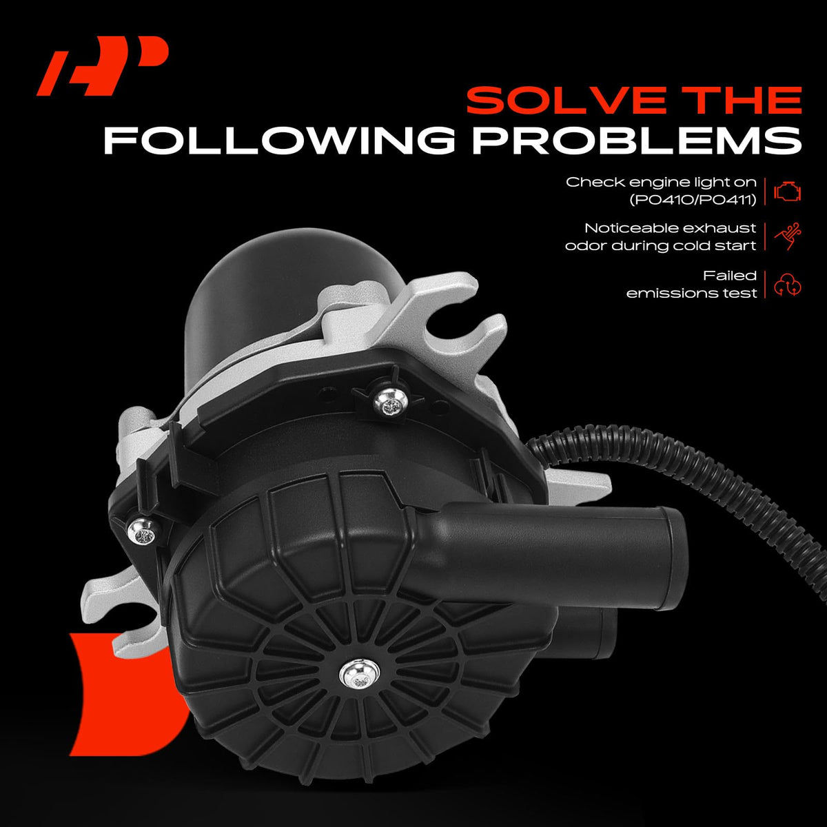 A-Premium pump installed underhood illustrating proper placement benefit