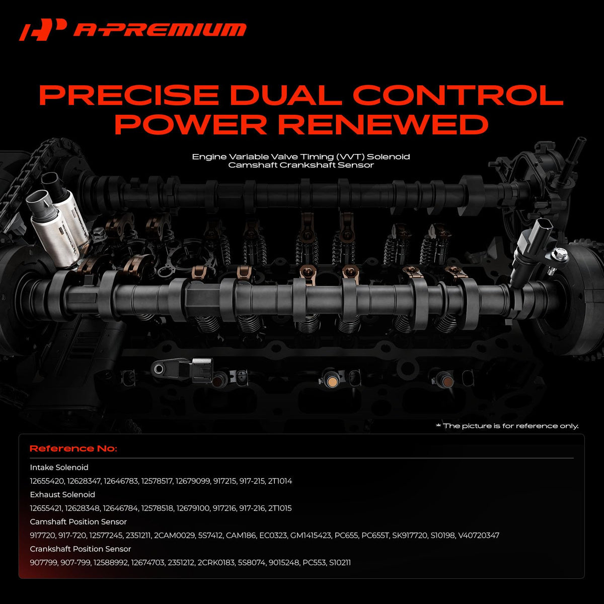 A-Premium intake solenoid close-up showing precision machining and fit advantage