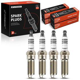 A-Premium front packaging showing four spark plugs and part information