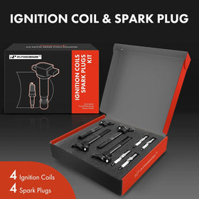 A-Premium iridium spark plug close-up showing durable electrode benefit