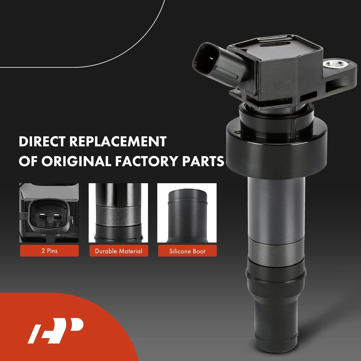 A-Premium iridium spark plug close-up showing electrode, provides longer-lasting spark