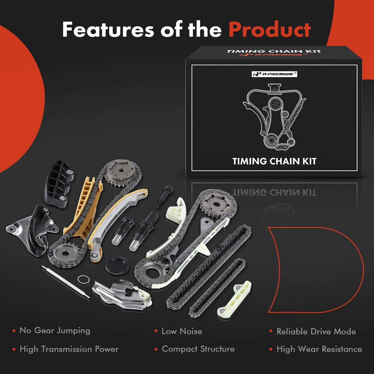 A-Premium full kit laid out to scale showing all included replacement parts benefit