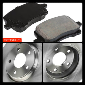 A-Premium brake kit staged in a garage showing all components included for DIY service