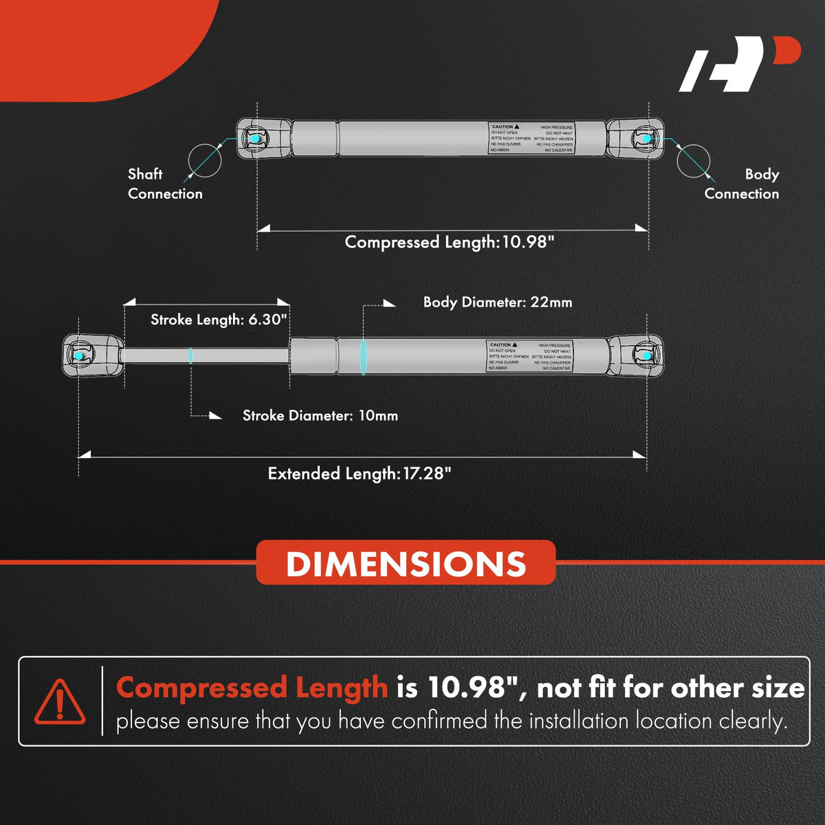 A-Premium length and dimension scale for correct fit confirmation benefit