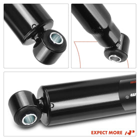 A-Premium shocks next to ruler showing exact lengths for correct fitment benefit