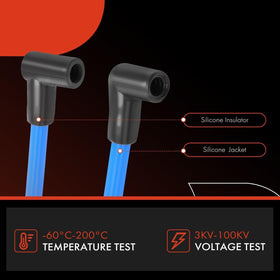 A-Premium wires laid out by length displaying included measurements for correct routing