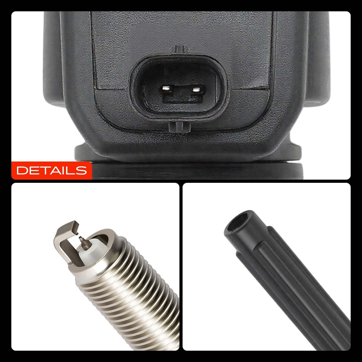 A-Premium material detail showing iridium electrode and corrosion-resistant finish