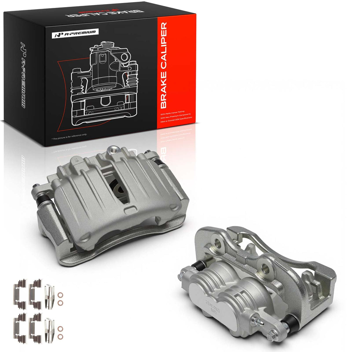 A-Premium caliper in garage installation scene highlighting professional and DIY confidence