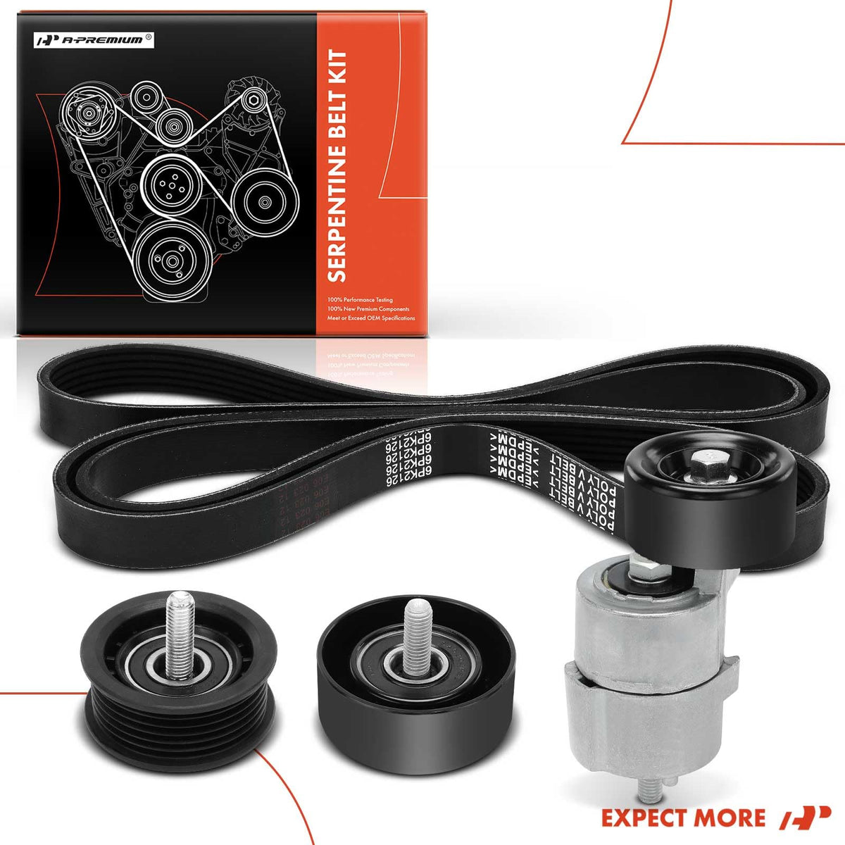 A-Premium kit in a garage installation scene showing tool use and straightforward replacement benefit