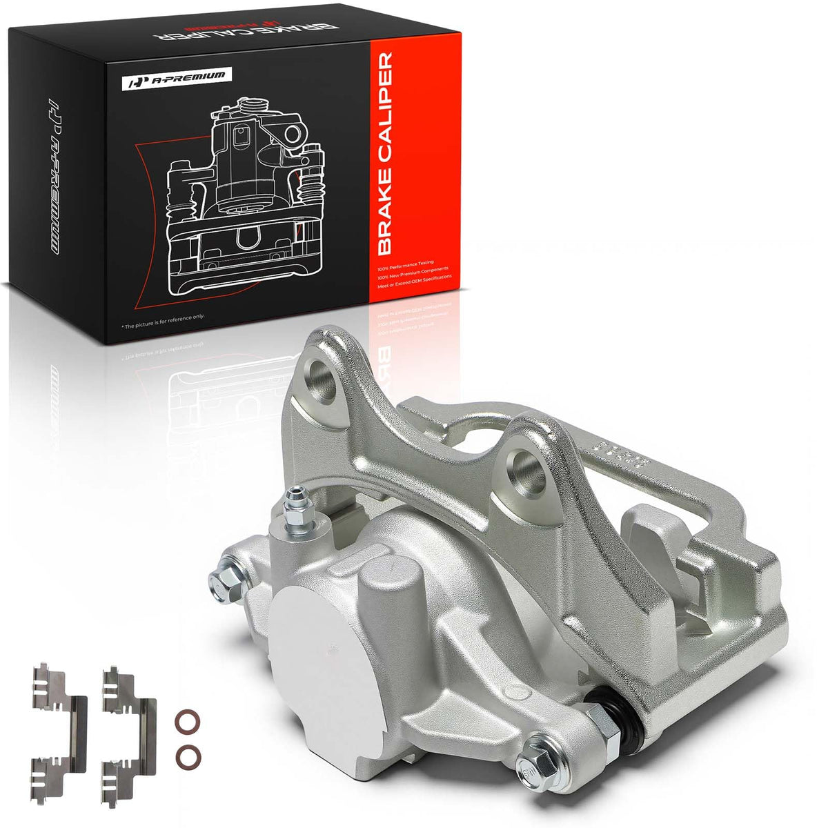 A-Premium caliper being installed in a garage illustrating DIY-friendly service