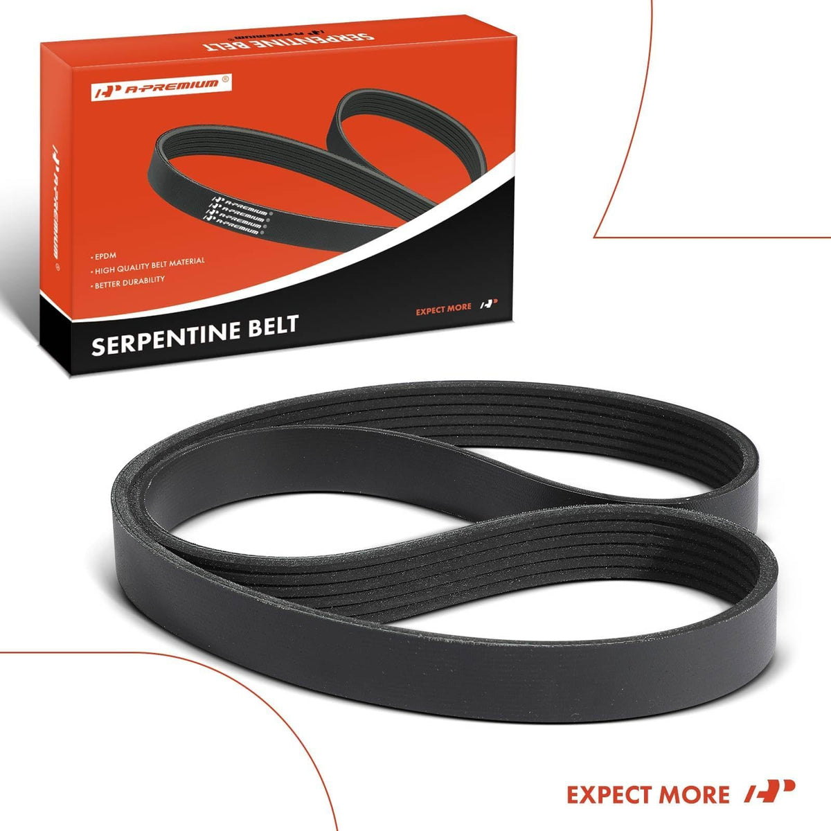 A-Premium belt in a garage during installation conveying simple DIY replacement