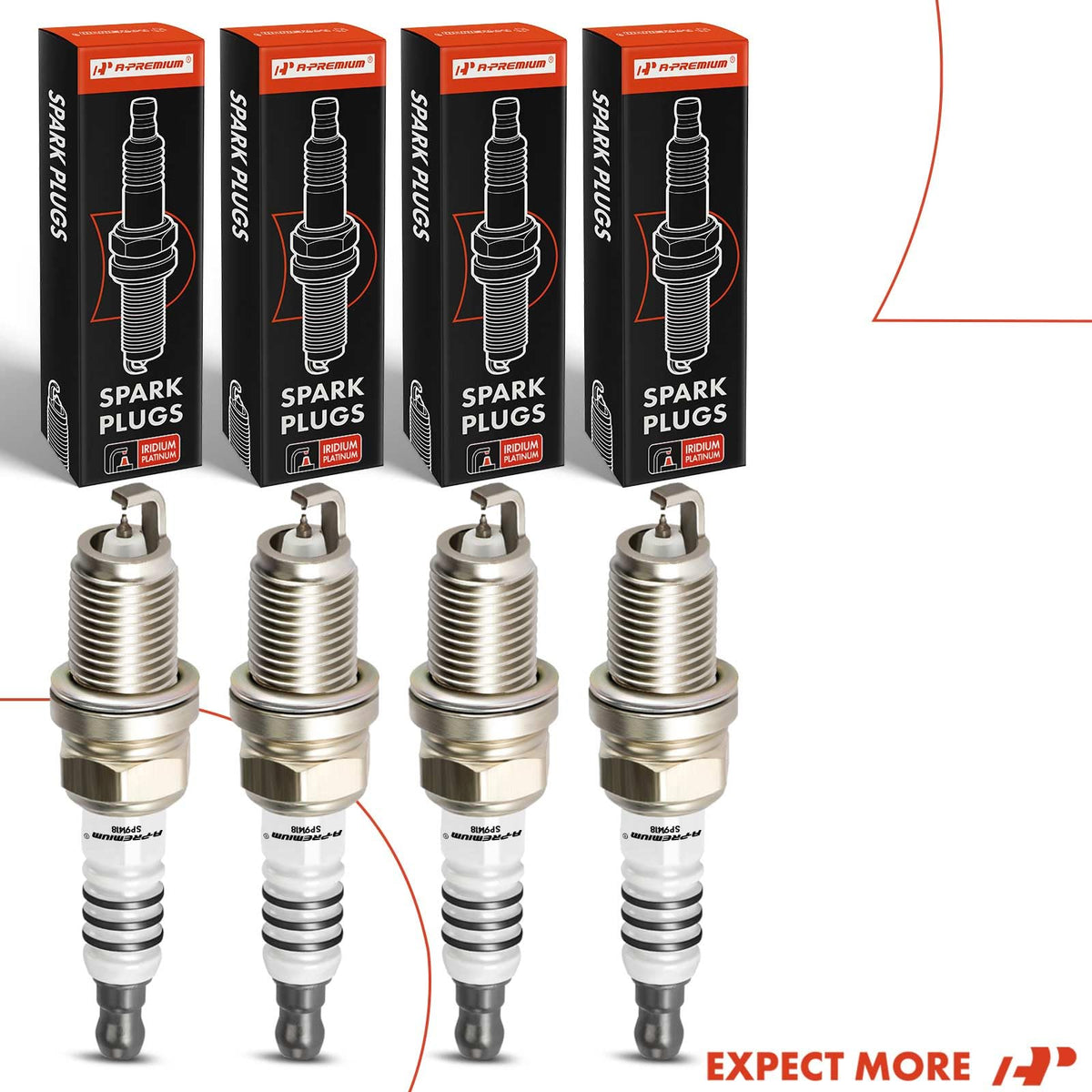Mechanic installing A-Premium plugs in a garage depicting DIY installation confidence