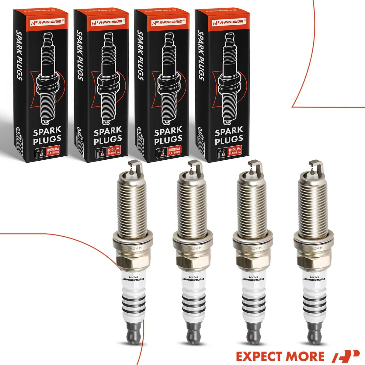 Mechanic installing A-Premium spark plugs in a garage demonstrating DIY maintenance benefit