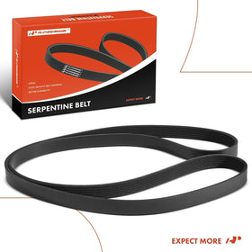 A-Premium lifestyle garage scene showing technician installing belt for reliable performance