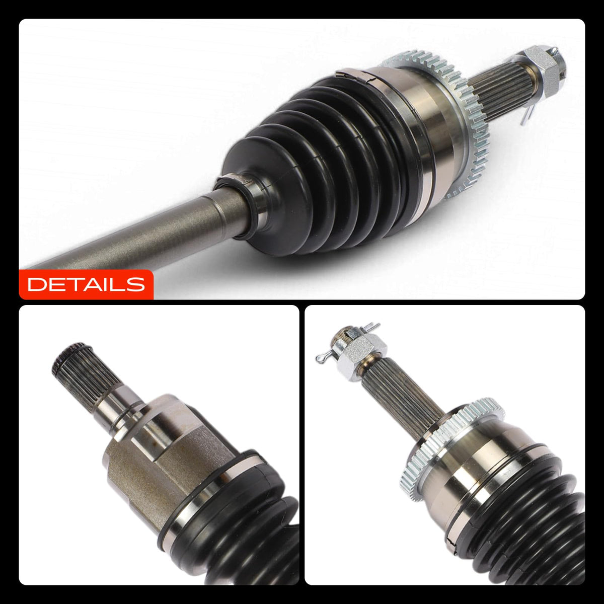 A-Premium axles staged in a garage lifestyle shot conveying professional-grade replacement parts