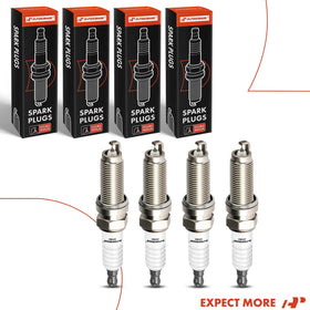 A-Premium spark plugs in a garage toolkit suggesting DIY readiness