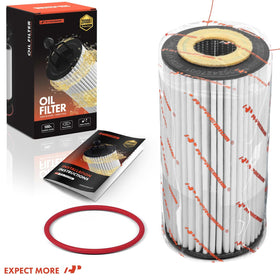 A-Premium filter in a garage setting, conveys professional maintenance benefit