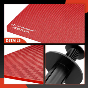 A-Premium mud flaps on an off-road truck demonstrating debris protection