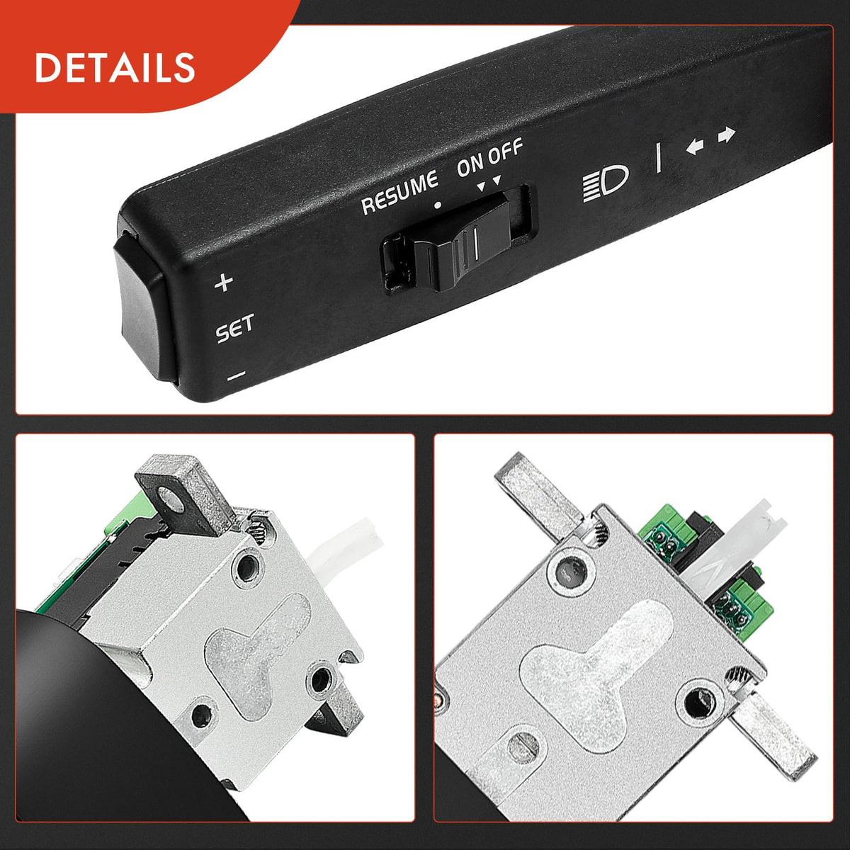 A-Premium switch in truck cab lifestyle scene showing professional look