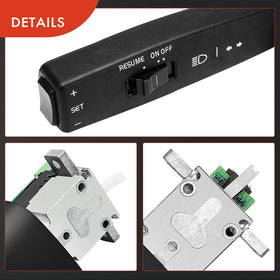 A-Premium switch in truck cab lifestyle scene showing professional look