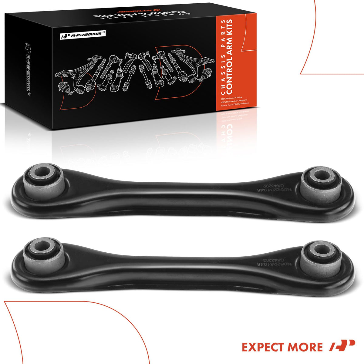 A-Premium in a driving scene conveying improved rear stability and confidence on the road