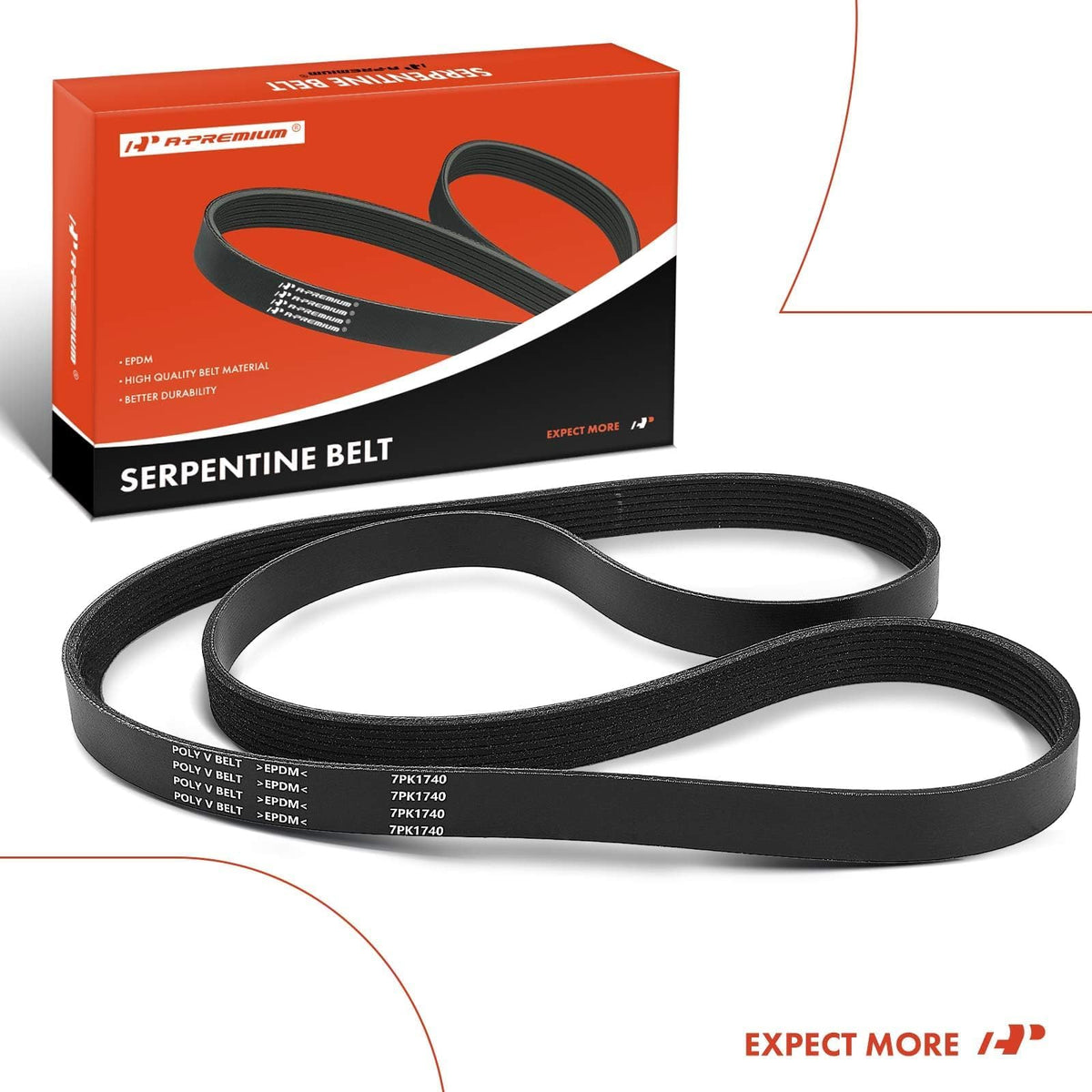 A-Premium belt on a workbench with tools showing DIY installation convenience and readiness