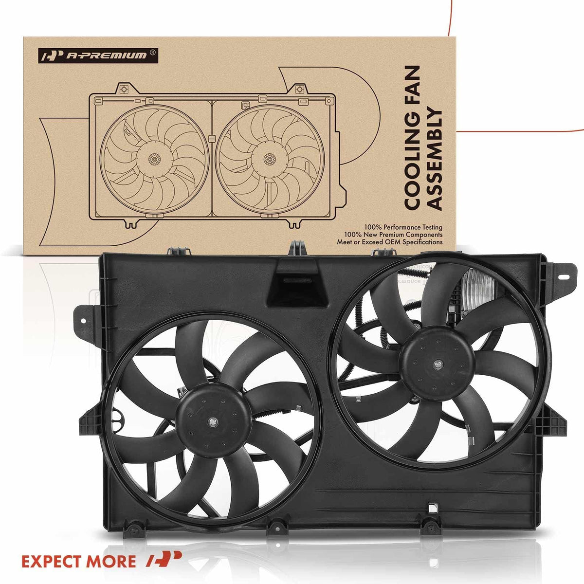 A-Premium assembly on a workshop bench with tools, suggests professional-grade replacement readiness