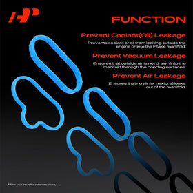 A-Premium lower intake gasket close-up showing durable silicone edge for longevity