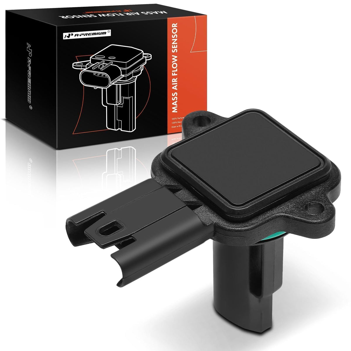A-Premium MAF sensor front connector view showing five-pin plug for easy swap