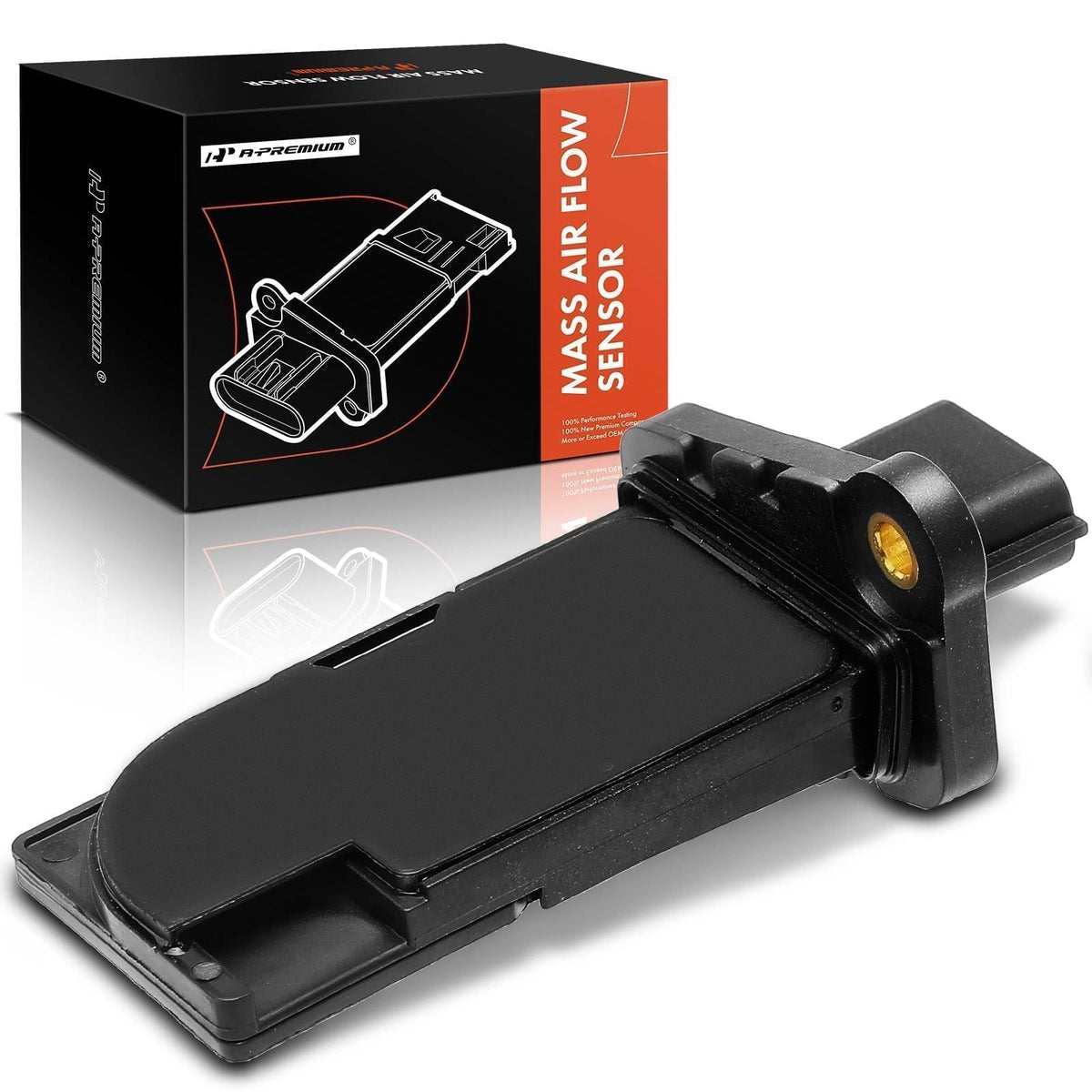 A-Premium front view of MAF sensor showing fit and shape for easy replacement