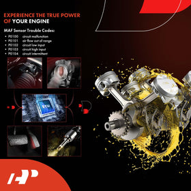 A-Premium MAF installed in engine bay demonstrating direct replacement and restore performance