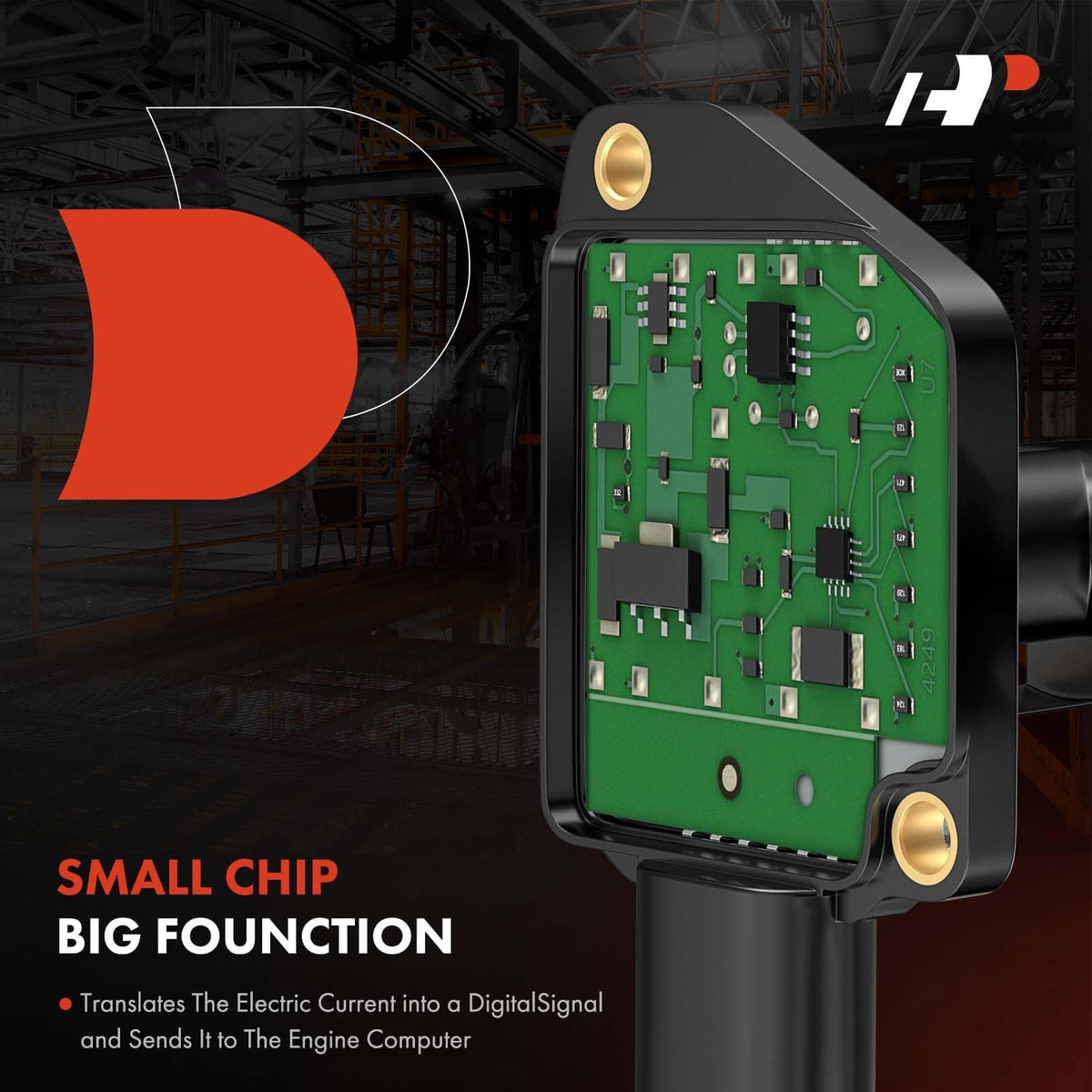 A-Premium MAF sensor installed in engine bay demonstrating easy replacement benefit