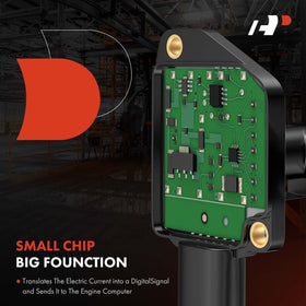 A-Premium MAF sensor installed in engine bay demonstrating easy replacement benefit