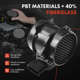 A-Premium material finish close-up showing durable PBT+GF30 and alloy