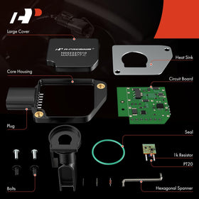 A-Premium MAF sensor polymer and aluminum texture indicating durable materials