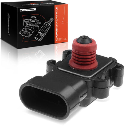 A-Premium MAP sensor front view showing oval housing and clean finish for reliable fit