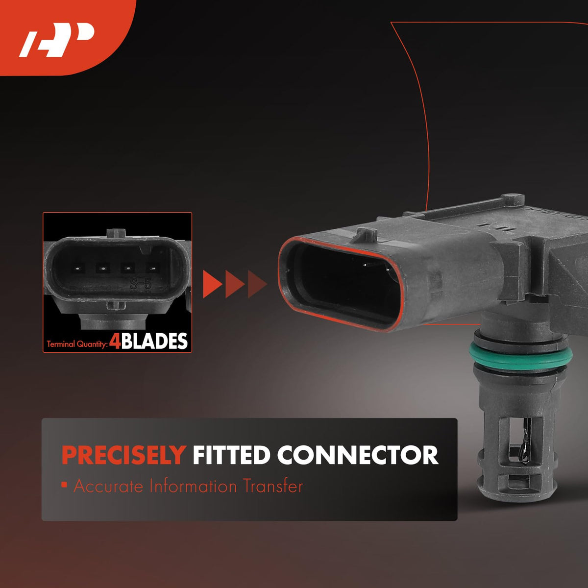 A-Premium MAP sensor installed in engine bay demonstrating correct placement