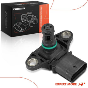 A-Premium MAP sensor in garage scene conveying reliable workshop use