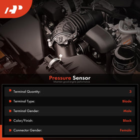 A-Premium MAP sensor side profile highlighting mounting points for easy swap